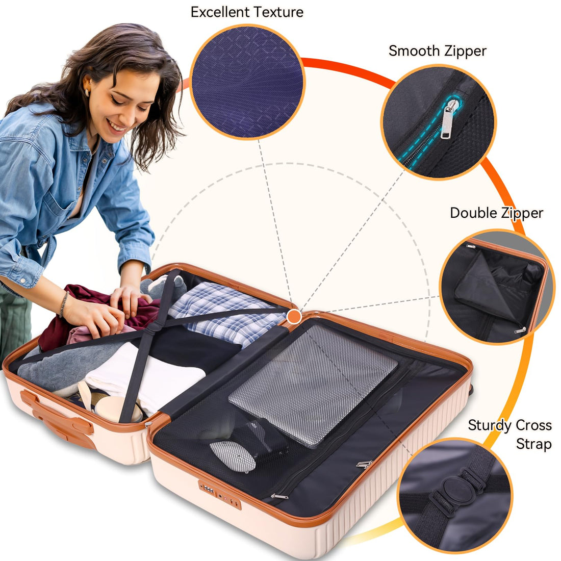 4-Piece Hoteel Luggage Set