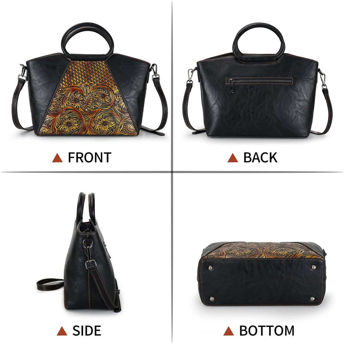 Women's Leather Tote & Satchel Bag