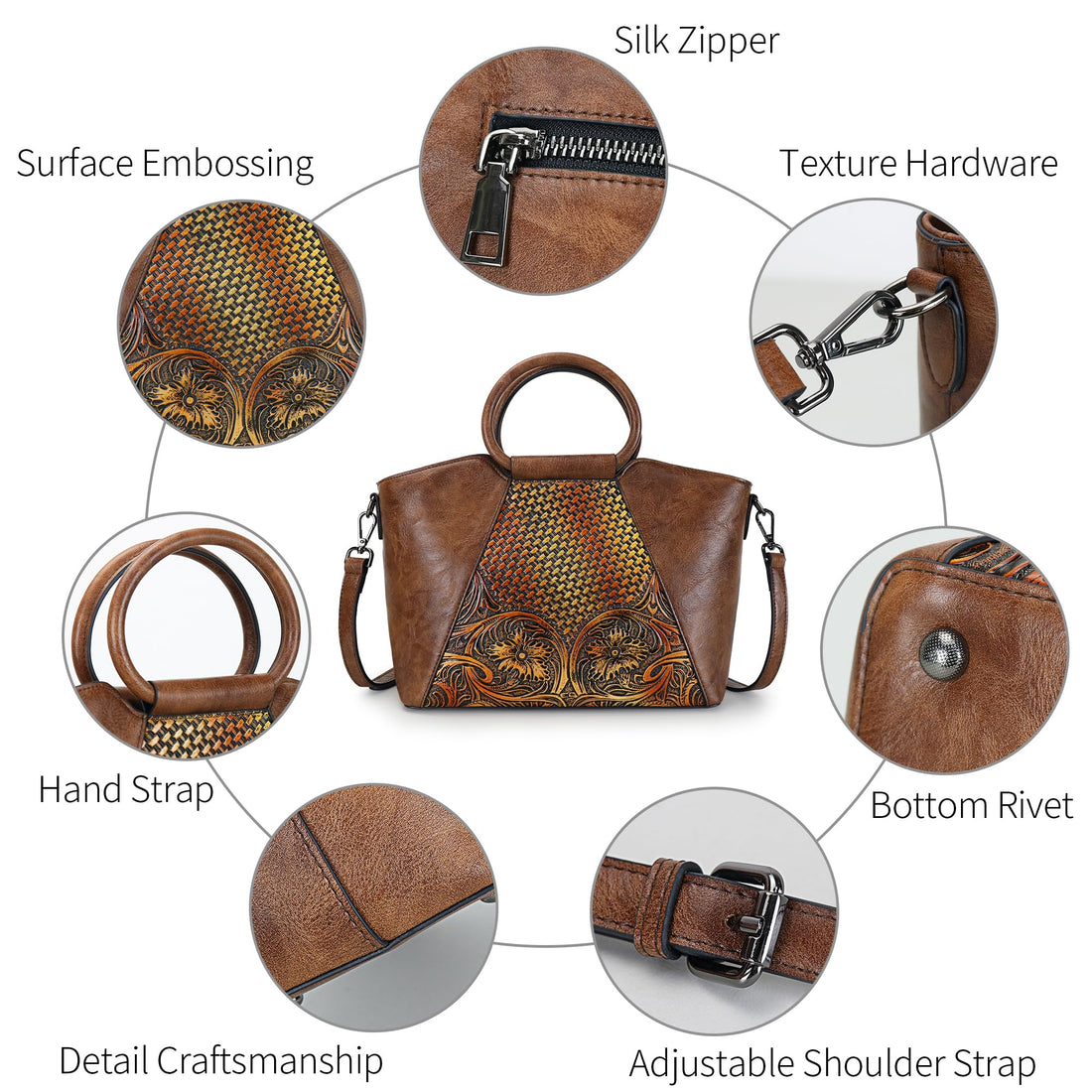 Women's Leather Tote & Satchel Bag