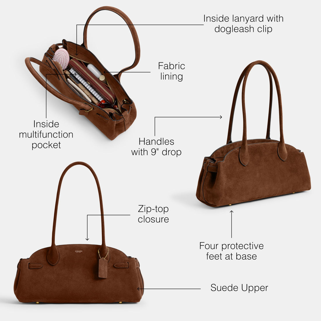 Coach Glazed Leather Empire Carryall 34