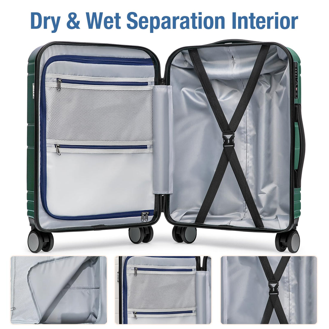 KYME 20" Carry-On Luggage Green