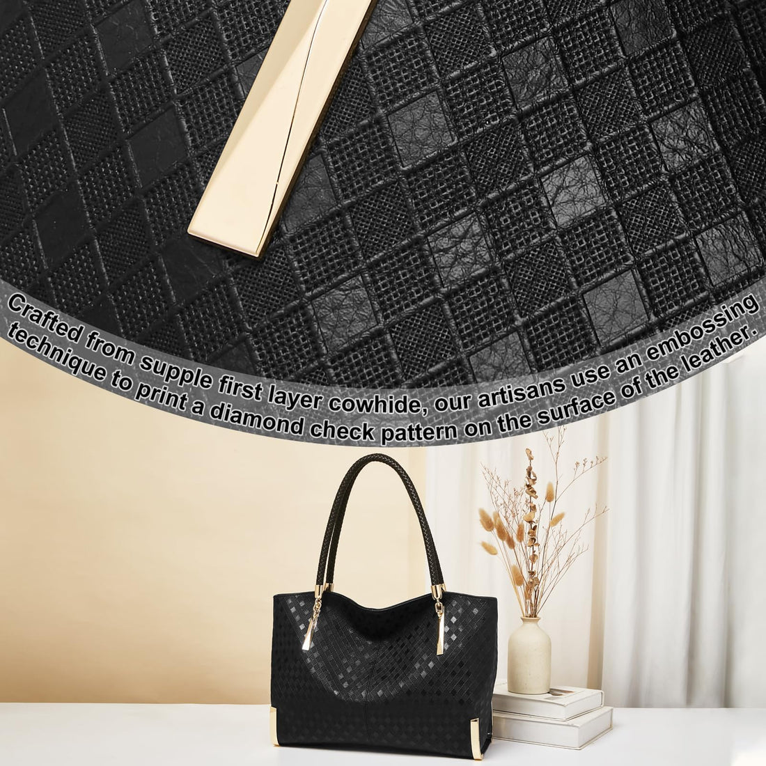 FOXLOVER Large Women's Tote Bag