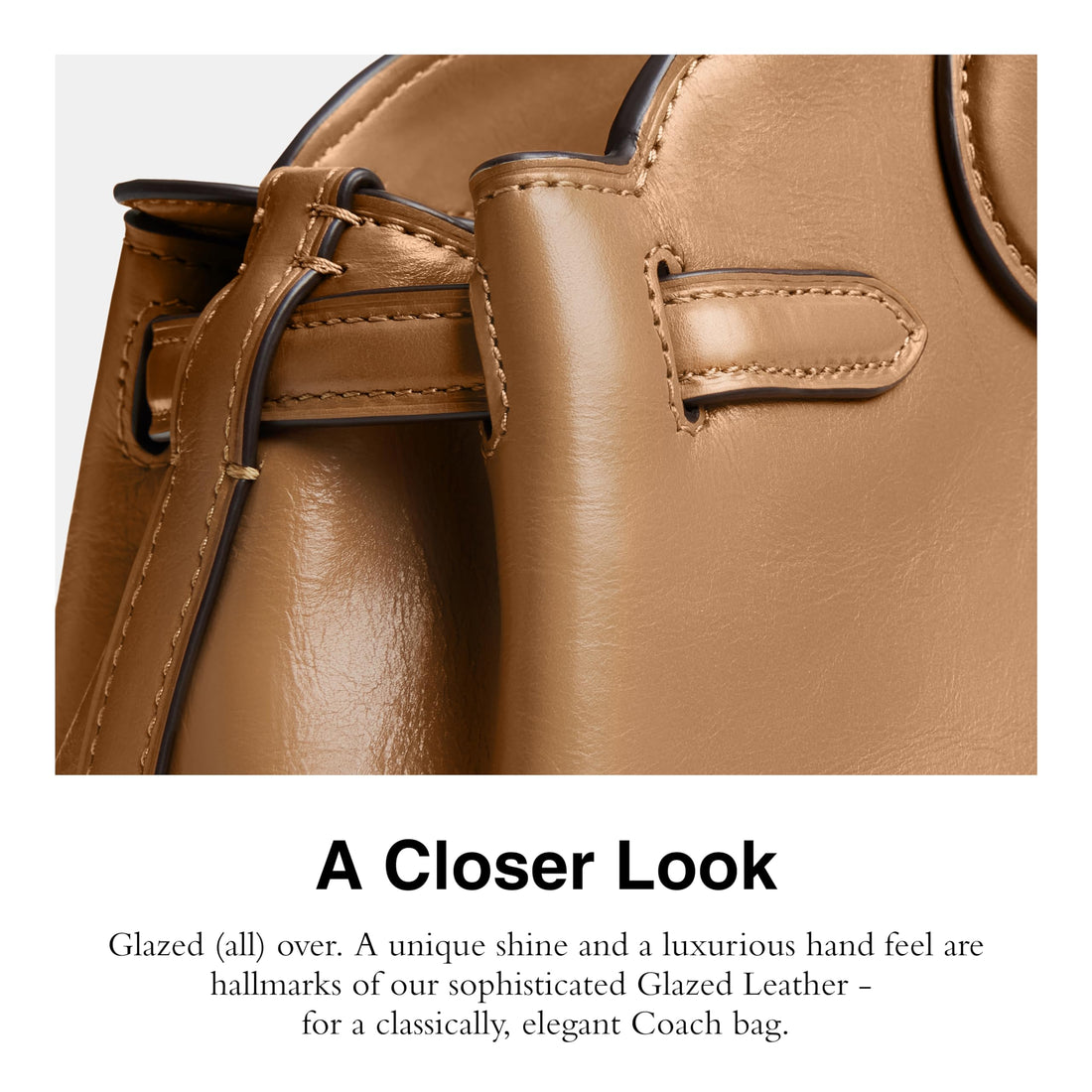 Coach Glazed Leather Empire Carryall 34
