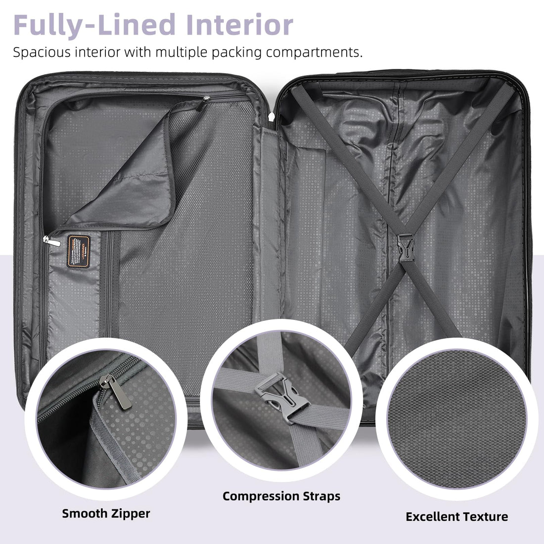 6-Piece Luggage Set – Sky Blue