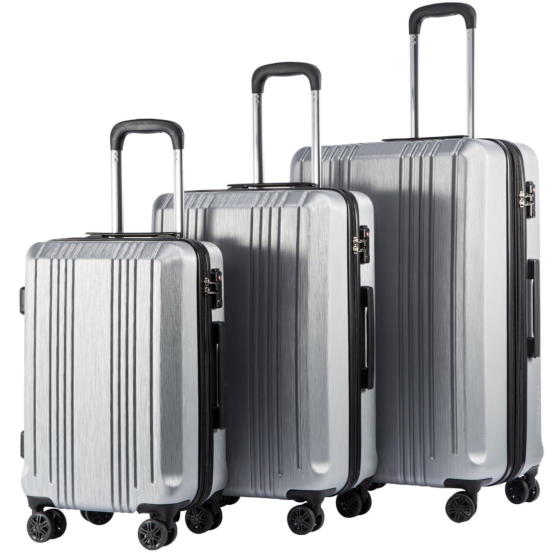 Coolife 3-Piece Expandable Luggage Set