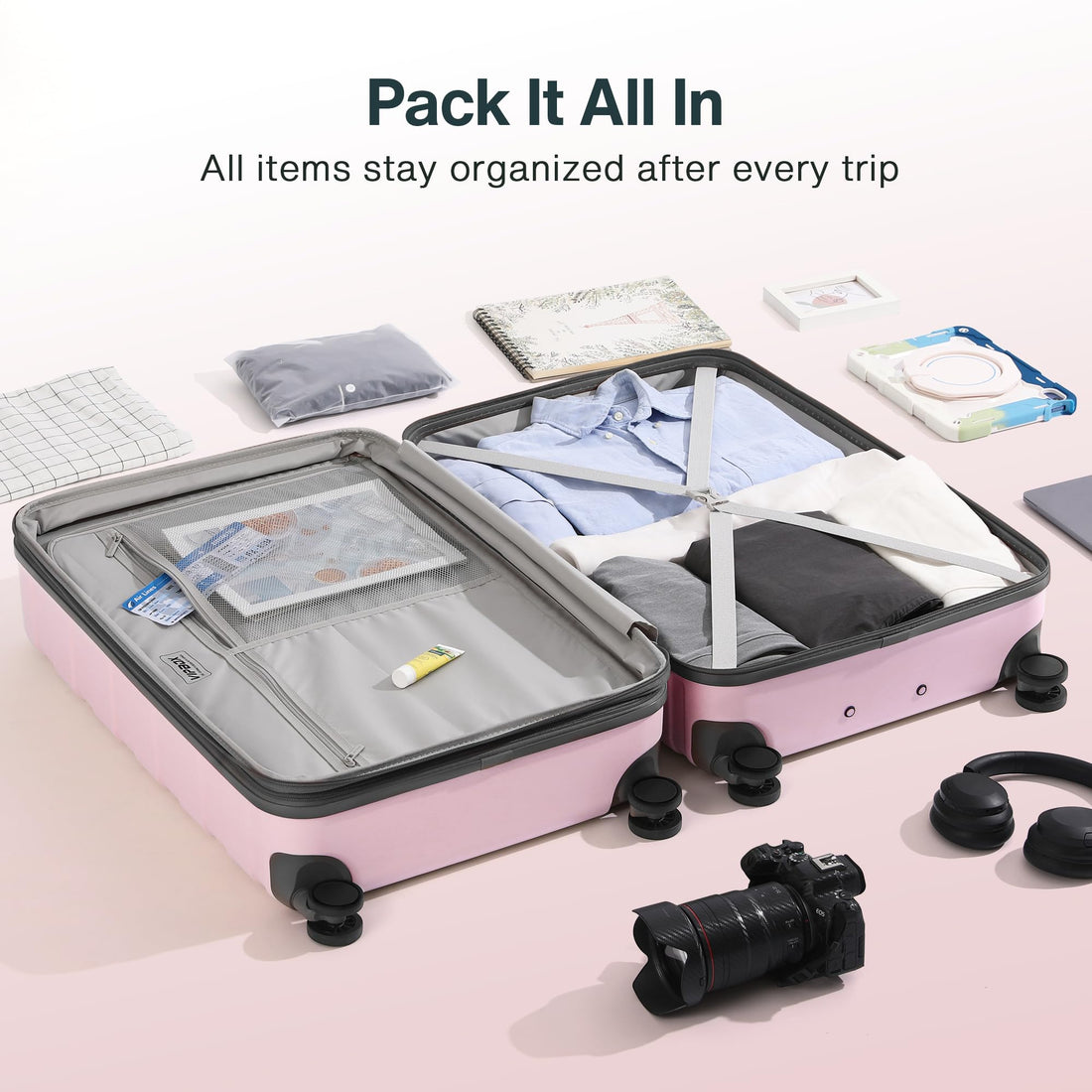 2-Piece Luggage Set – Blue