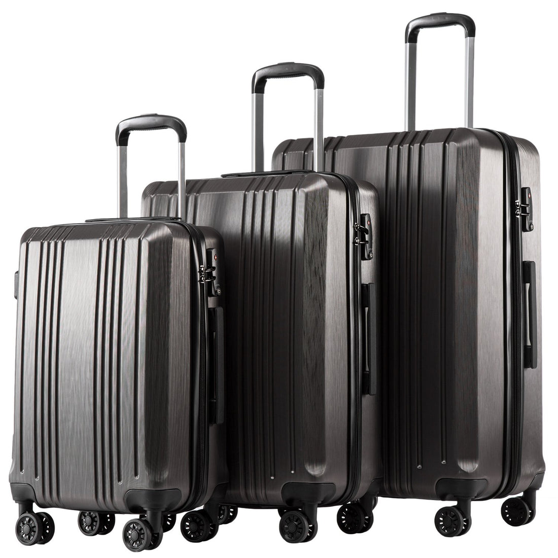 Coolife 3-Piece Expandable Luggage Set