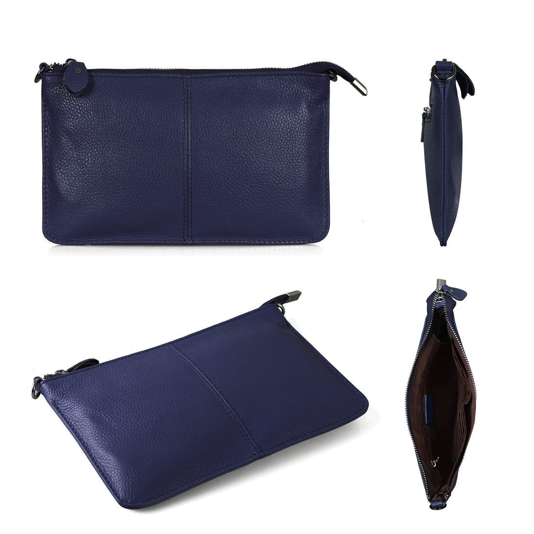 befen Genuine Leather Wristlet Clutch Wallet Purses Small Crossbody Bags for Women with RFID Blocking Card Slots