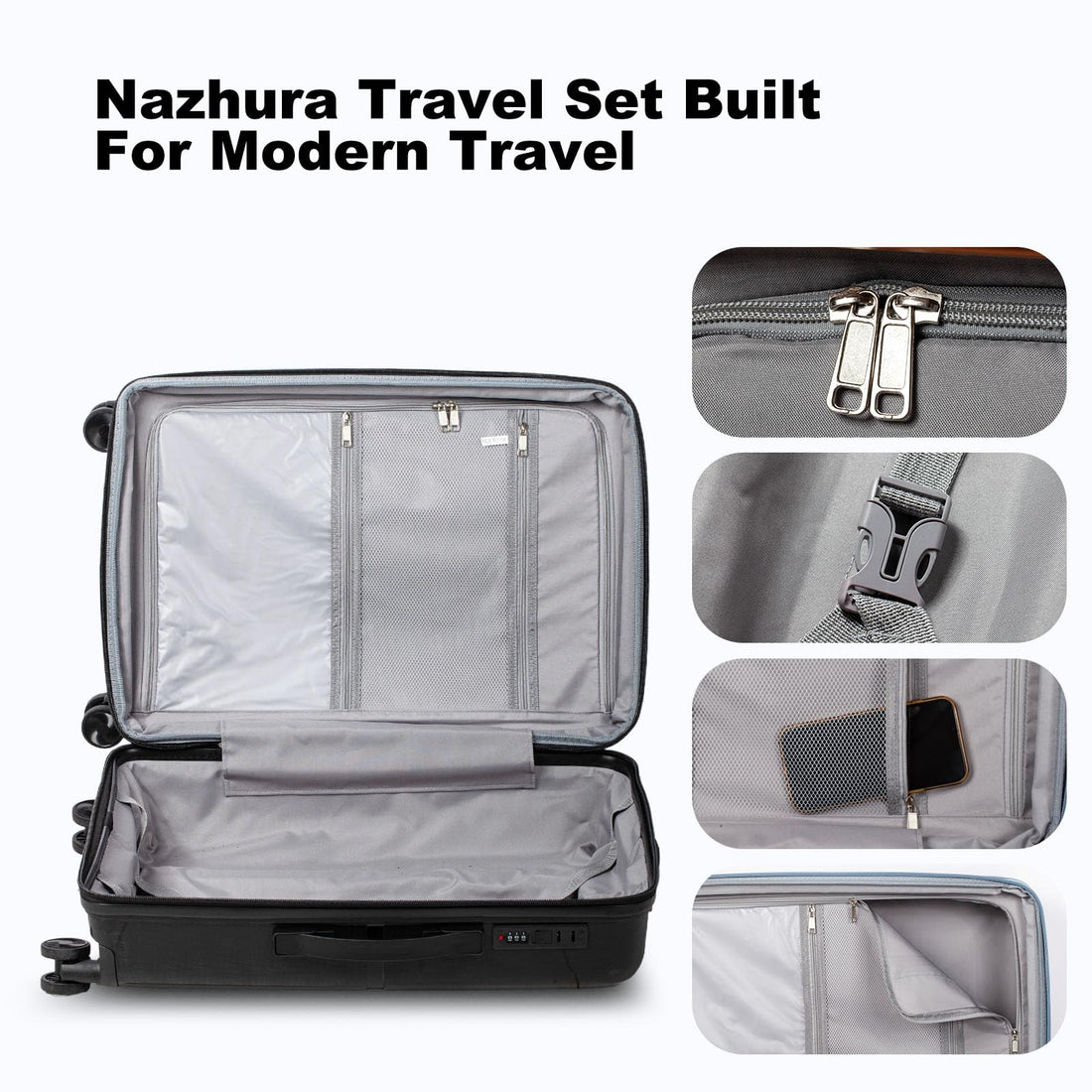 Nazhura 3-Piece Luggage Set