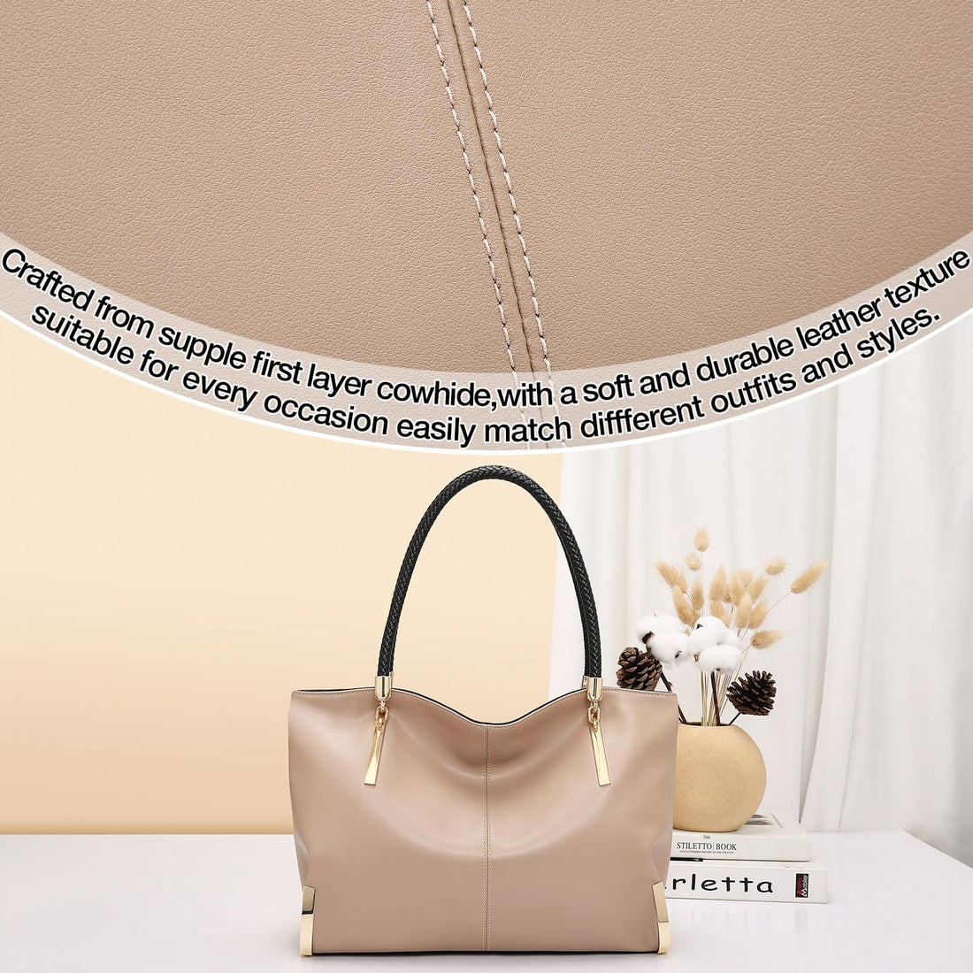 FOXLOVER Large Women's Tote Bag