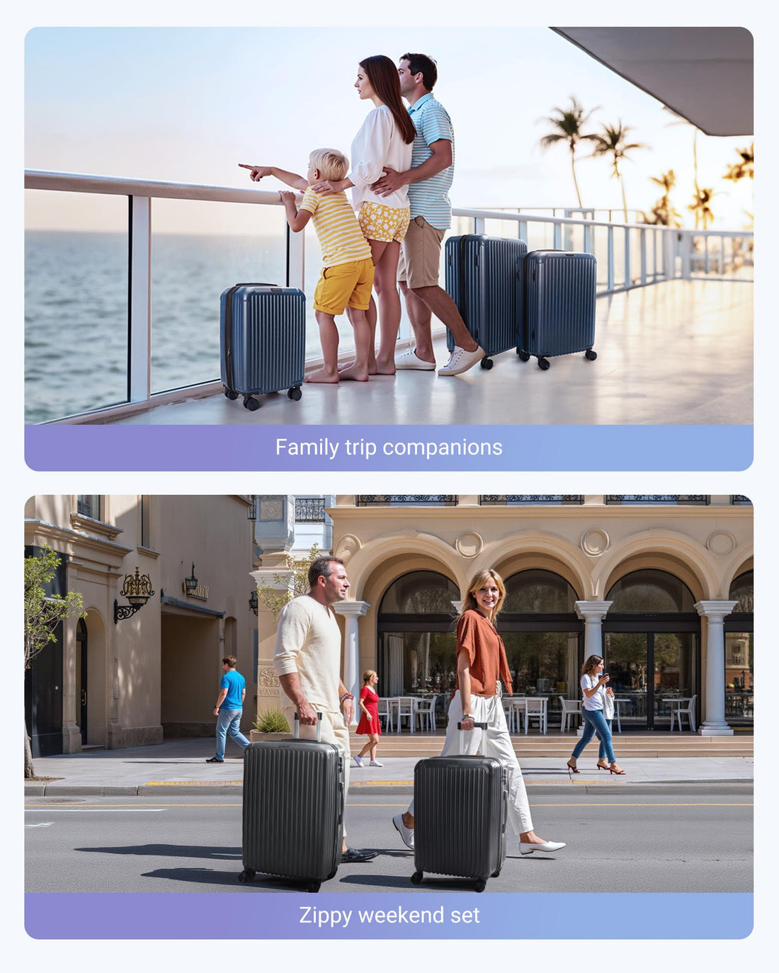3-Piece Luggage Set – Royal Blue