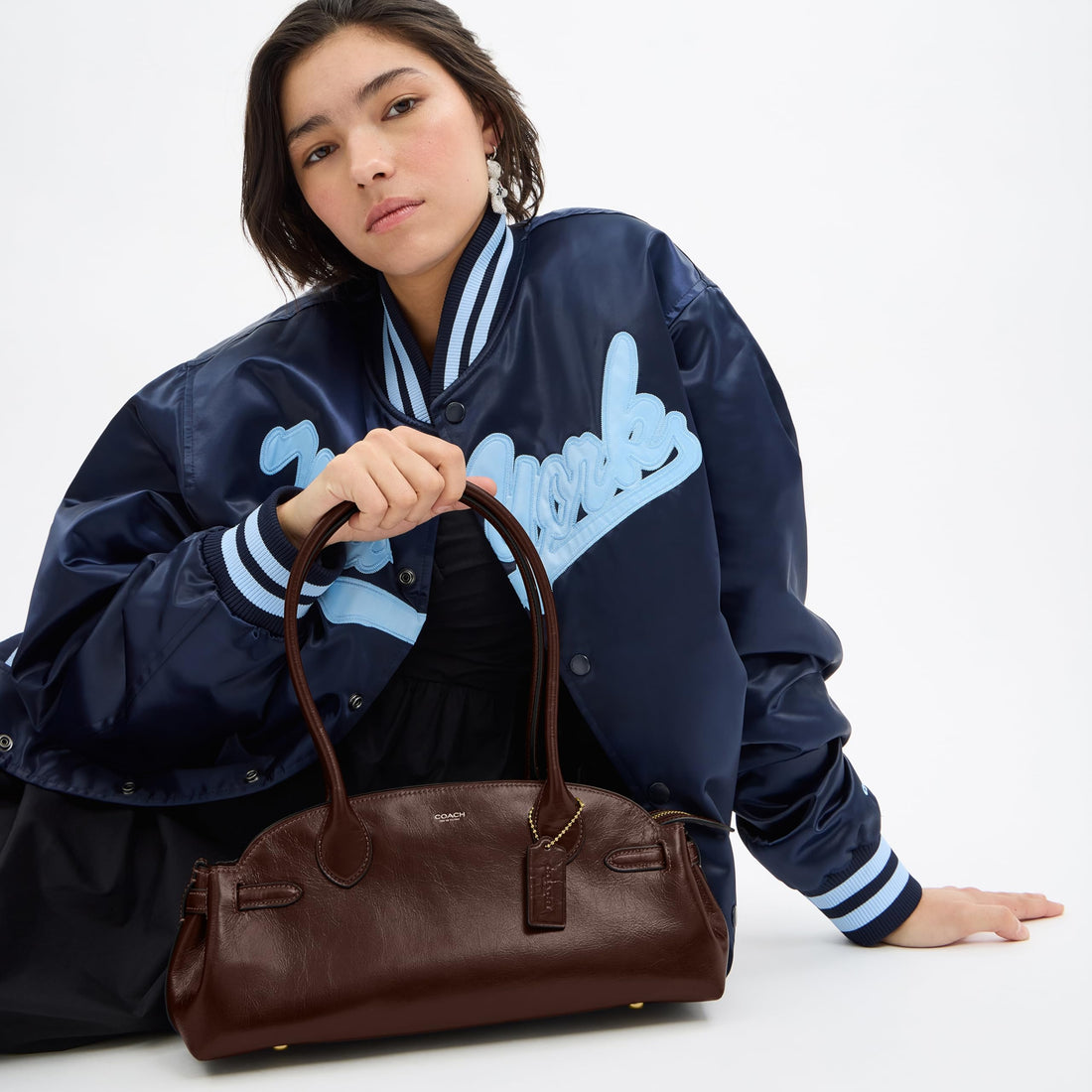 Coach Glazed Leather Empire Carryall 34