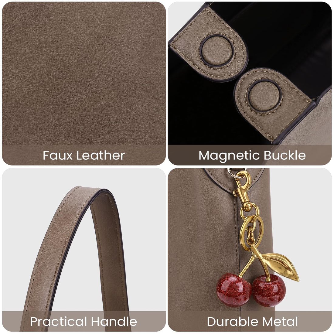 Faux Suede Hobo Bag