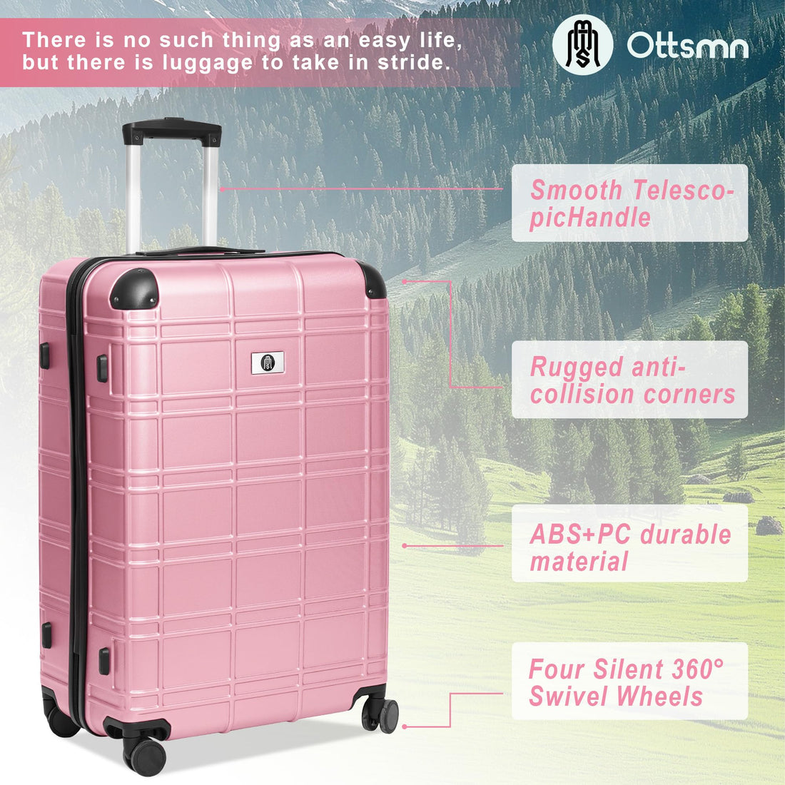4-Piece Luggage Set – Blue