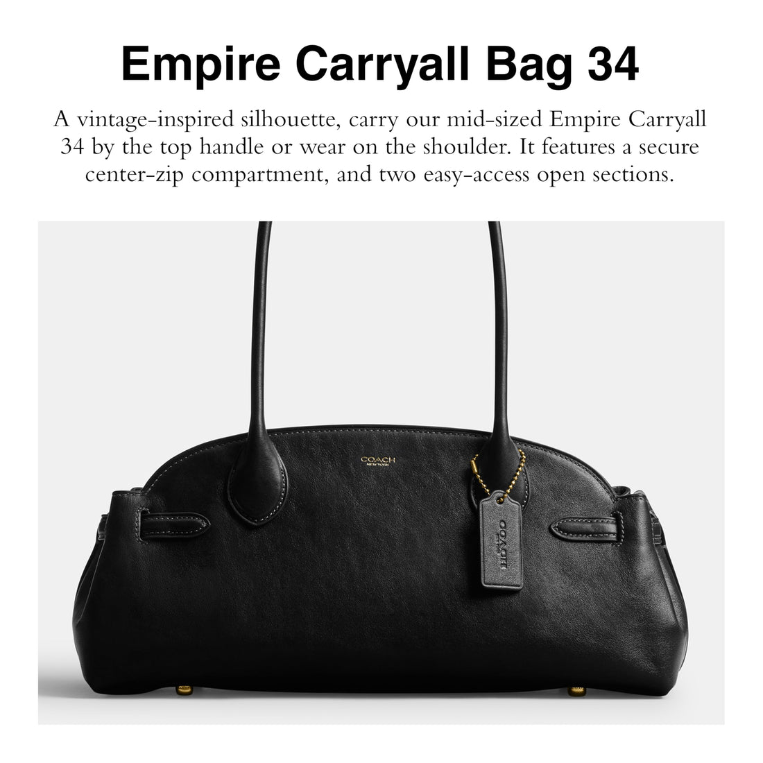 Coach Glazed Leather Empire Carryall 34
