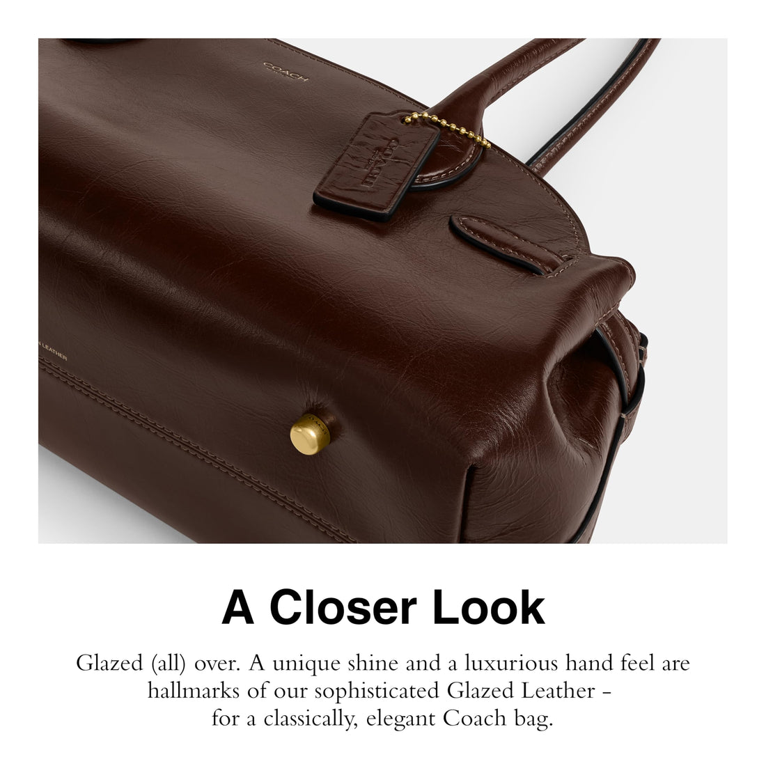 Coach Glazed Leather Empire Carryall 34