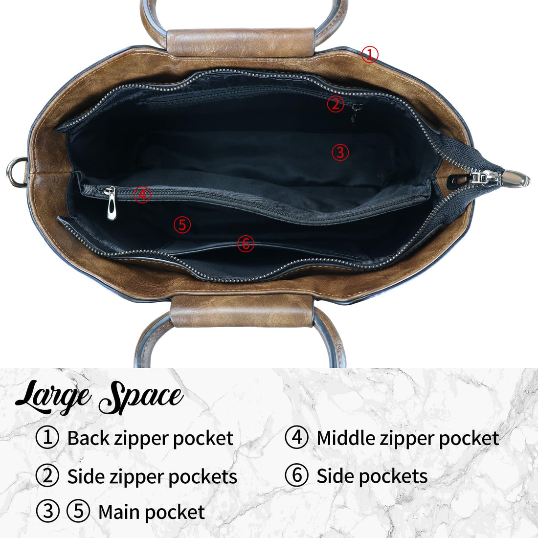 Women's Leather Tote & Satchel Bag
