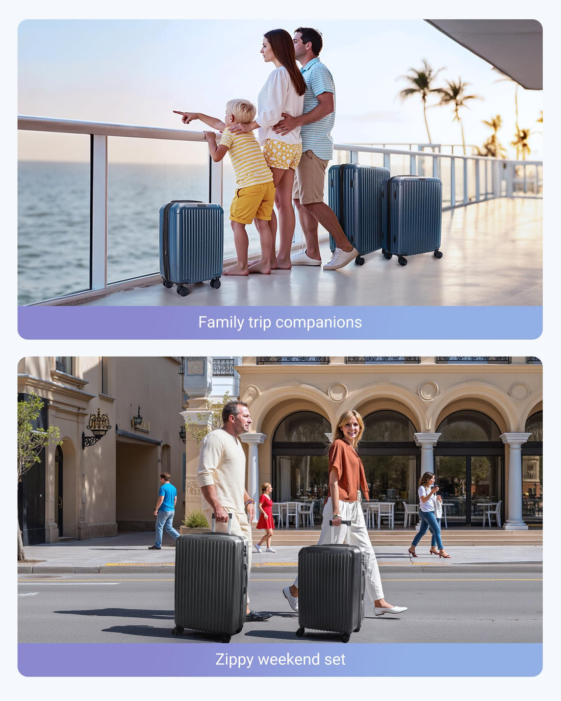 3-Piece Luggage Set – Royal Blue