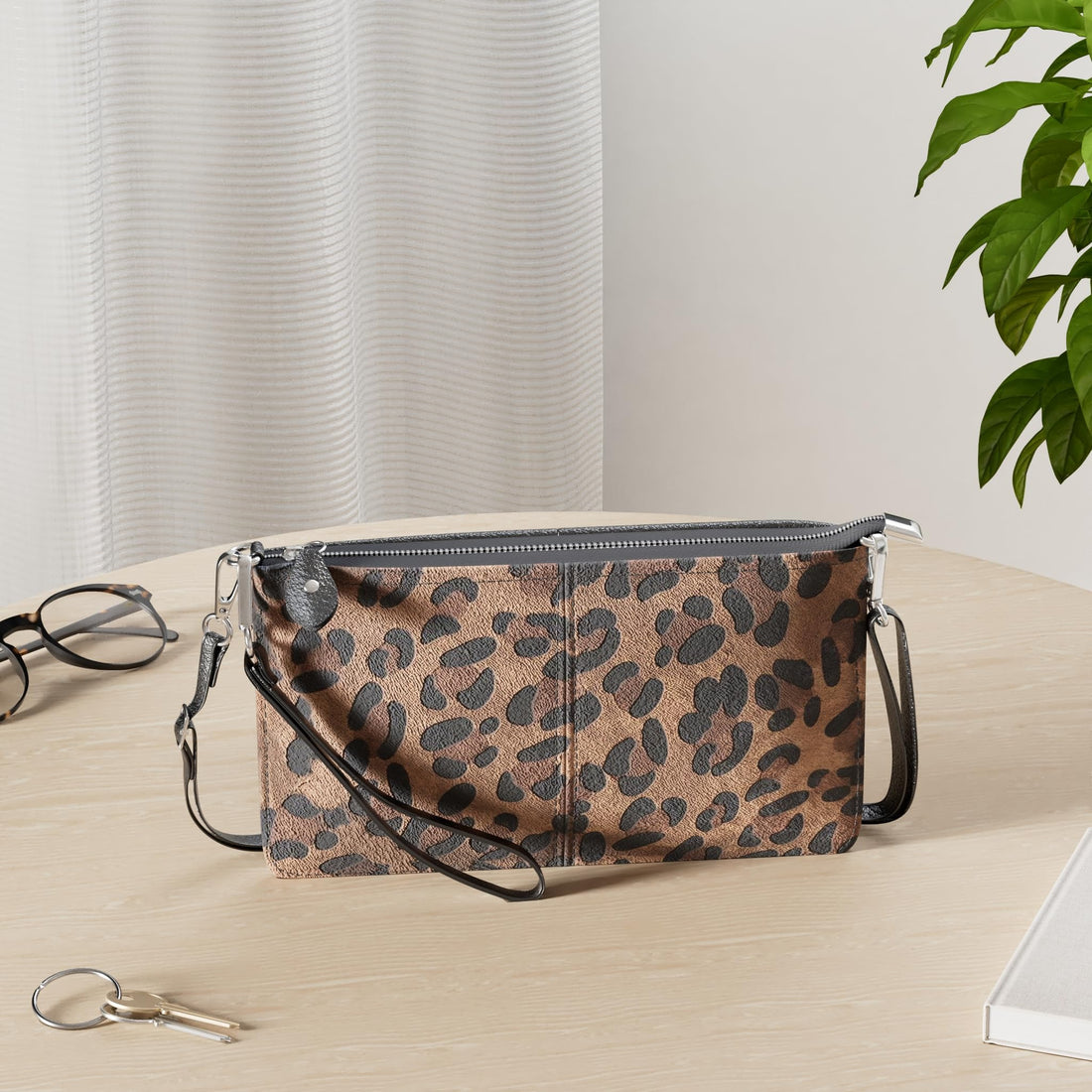 befen Genuine Leather Wristlet Clutch Wallet Purses Small Crossbody Bags for Women with RFID Blocking Card Slots