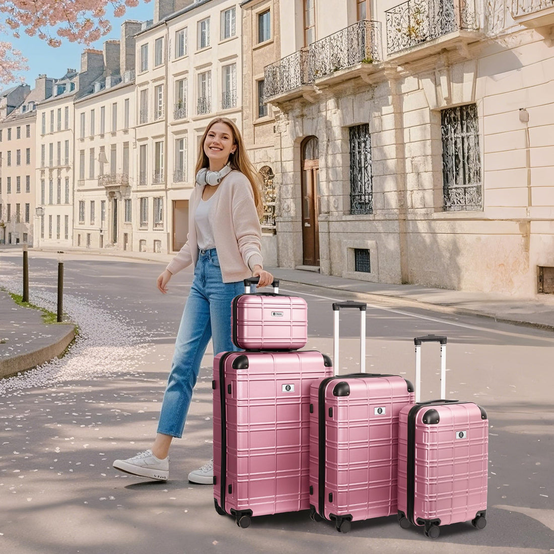4-Piece Luggage Set – Blue