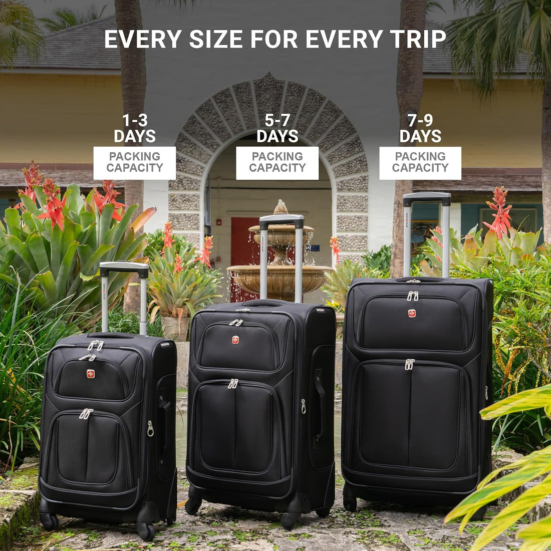 SwissGear Sion Black Luggage – 29"