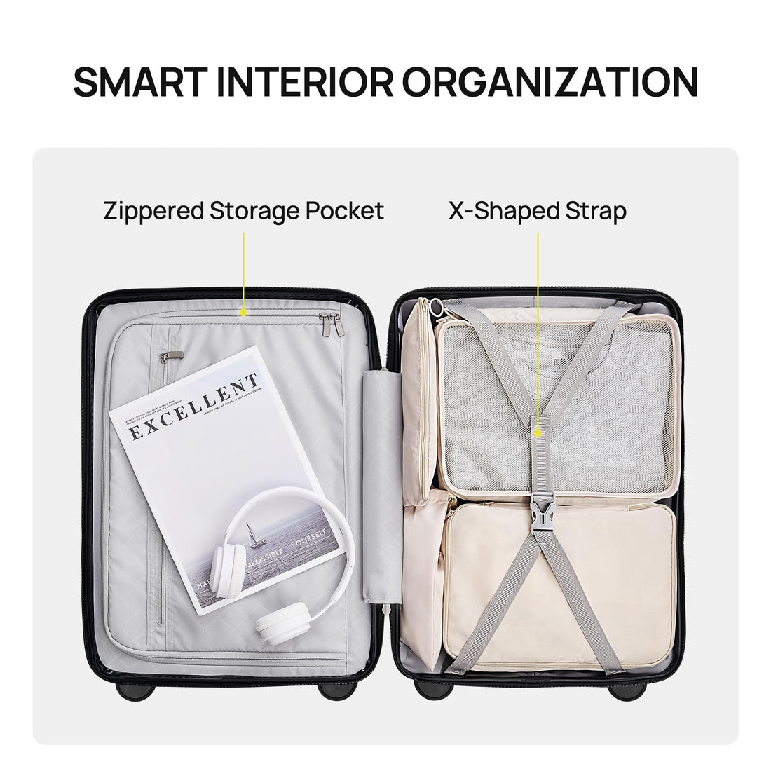 NINETYGO 20" Carry-On Luggage