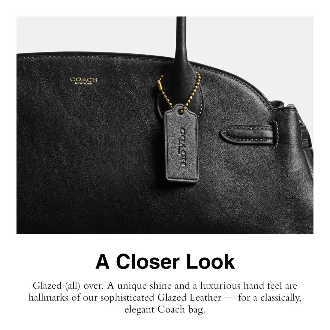 Coach Glazed Leather Empire Carryall 34
