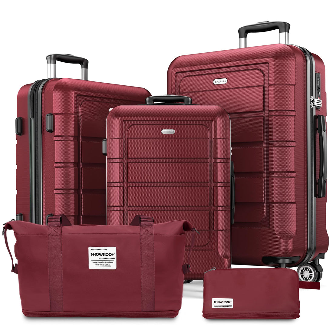 SHOWKOO 3-Piece Luggage Set