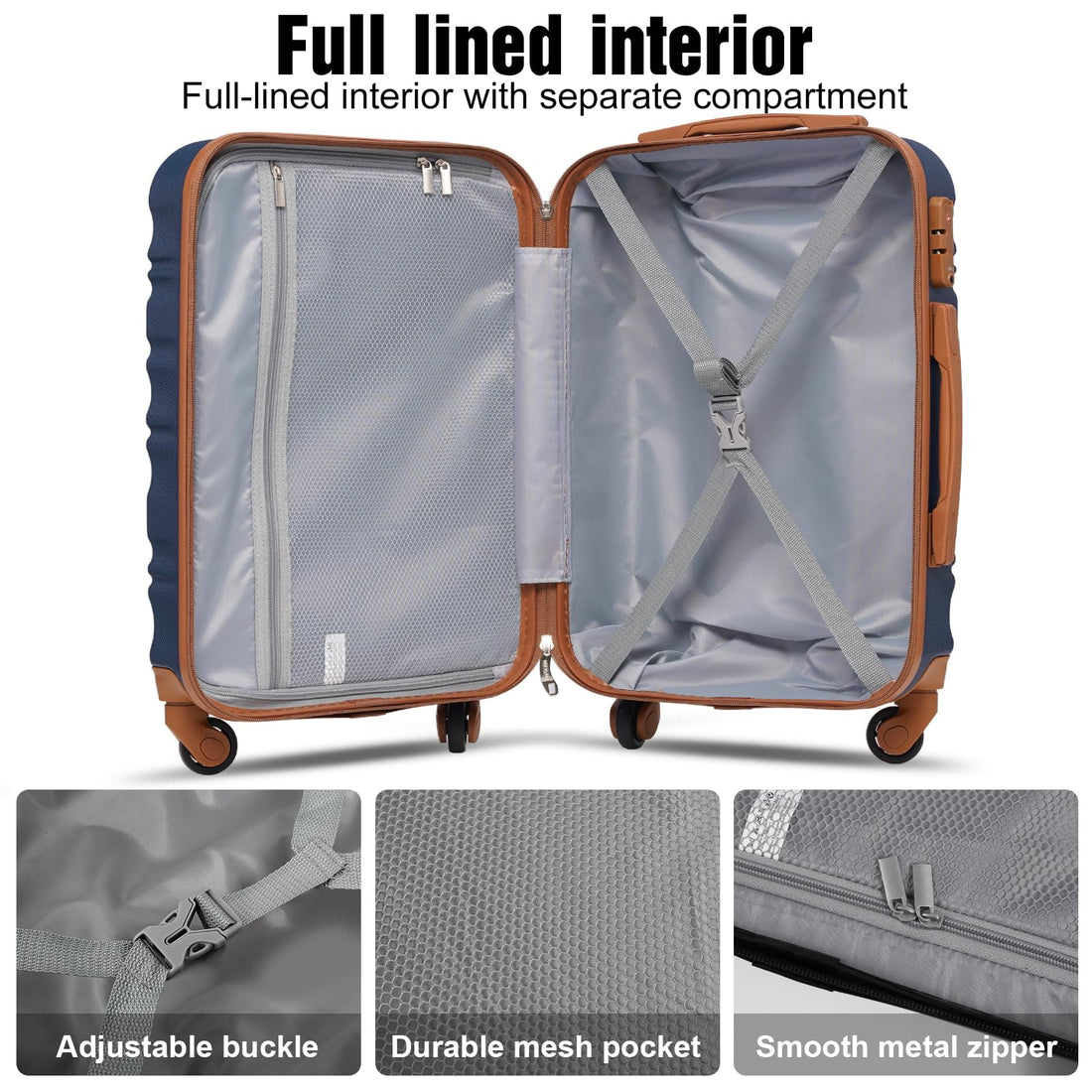 3-Piece Carry-On Luggage Set