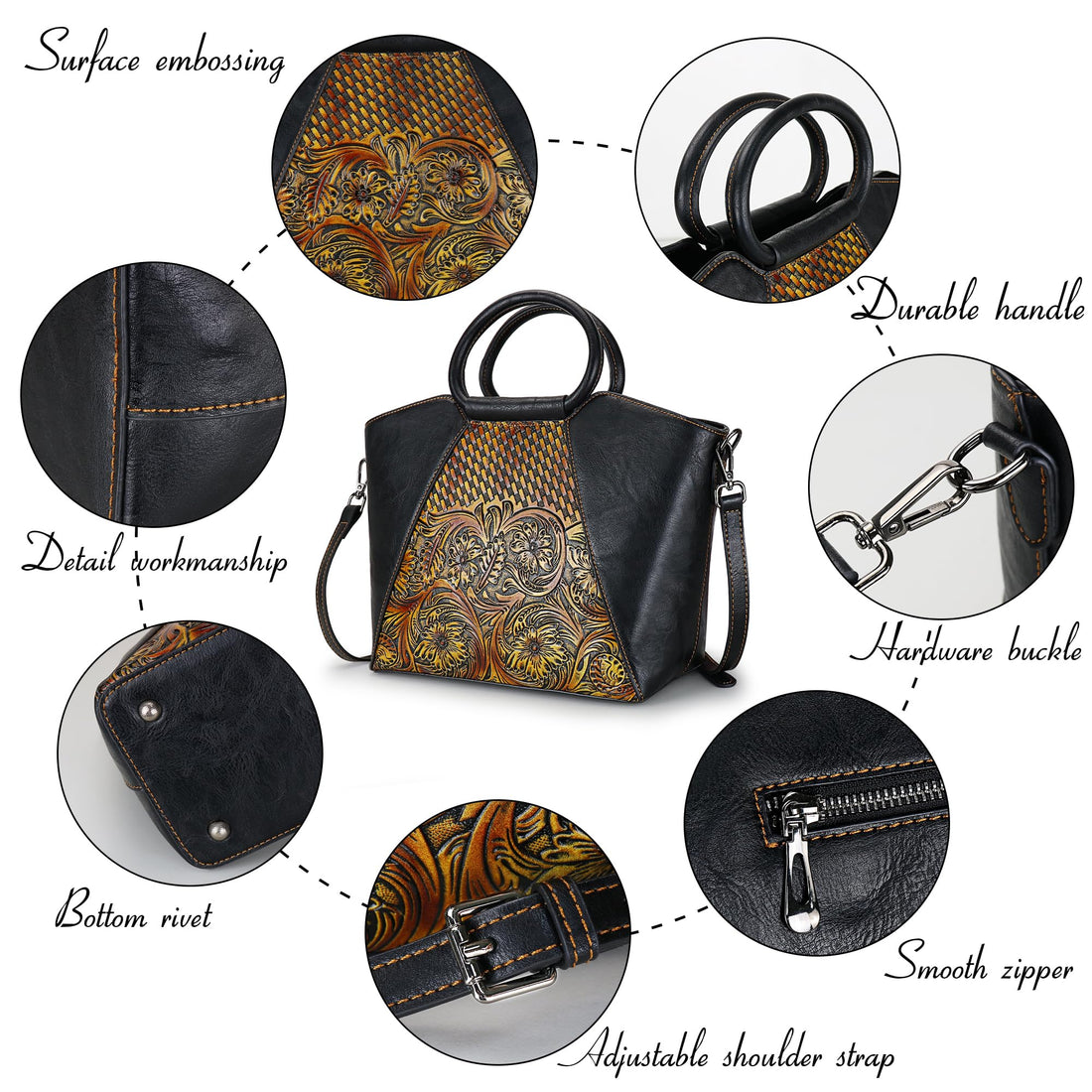 Women's Leather Tote & Satchel Bag