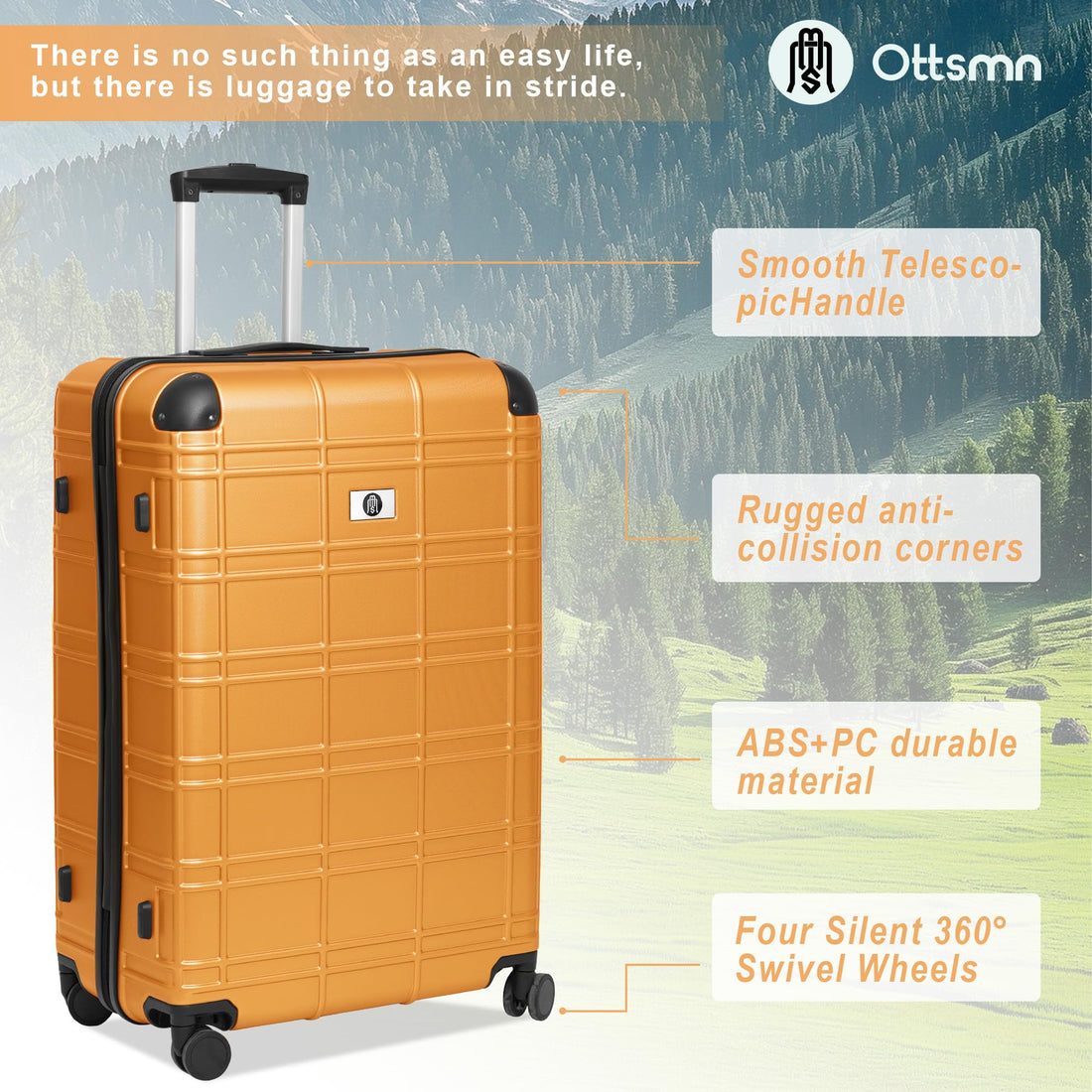 4-Piece Luggage Set – Blue