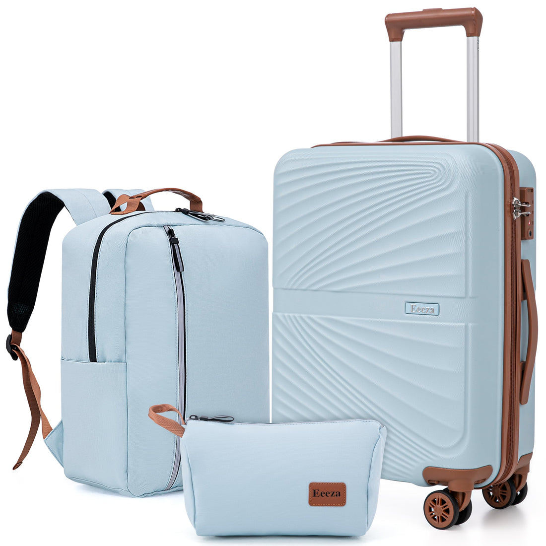 3-Piece 20" Carry-On Luggage Set