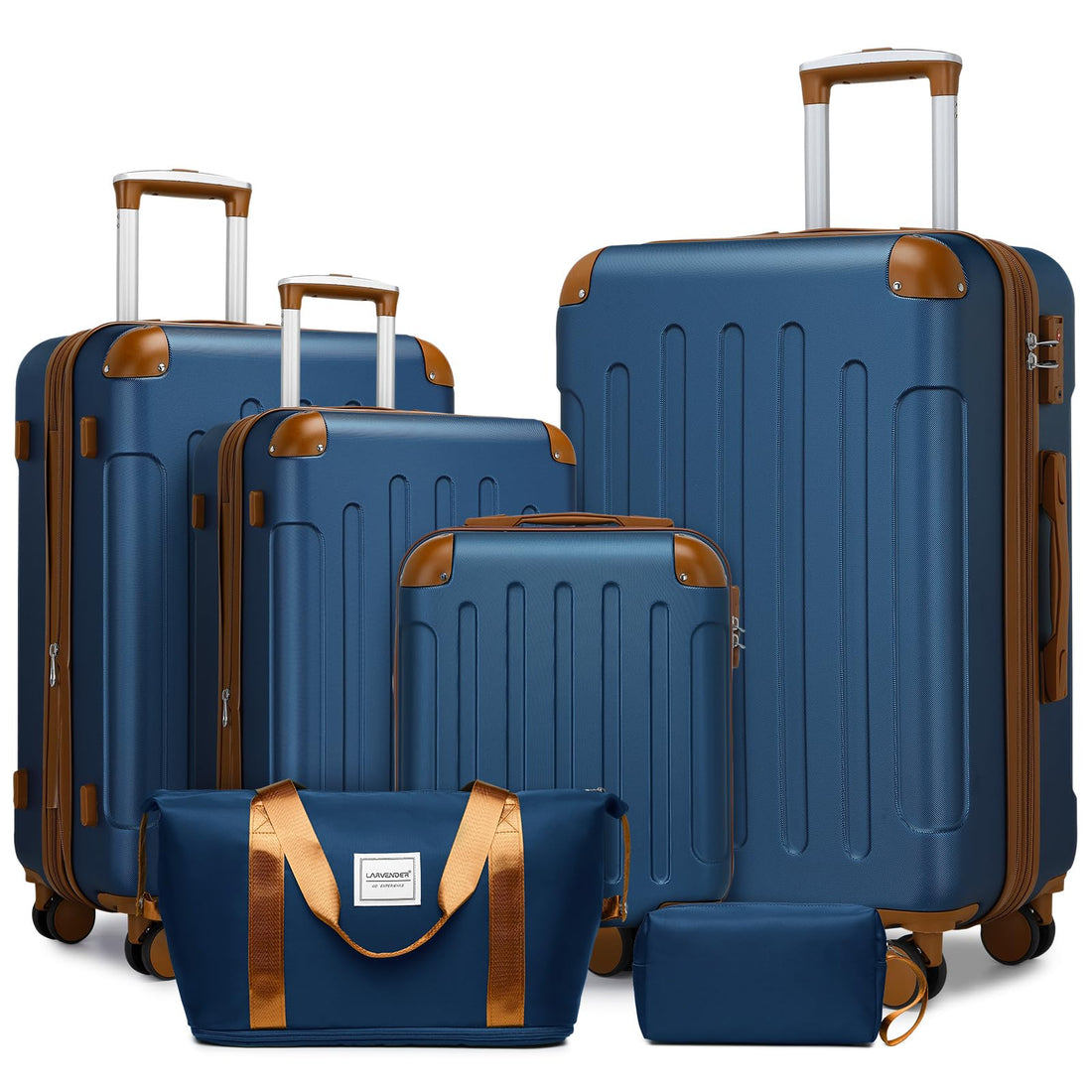 6-Piece Luggage Set – Sky Blue