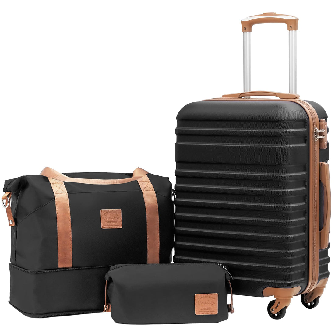 Coolife 3-Piece Luggage Set – Navy