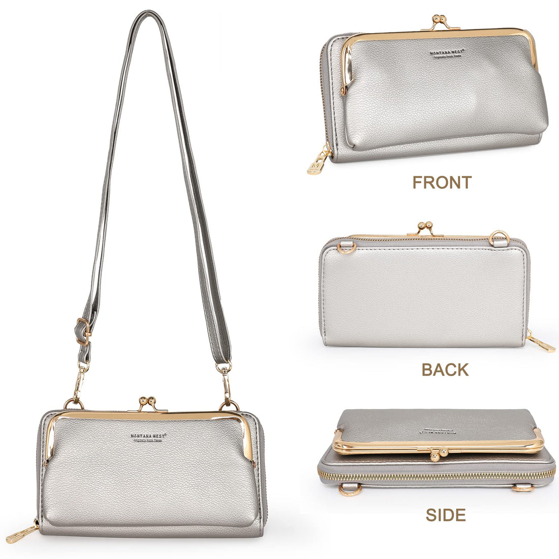 Montana West Small Crossbody Cell Phone Purse for Women RFID Blocking Cellphone Wallet
