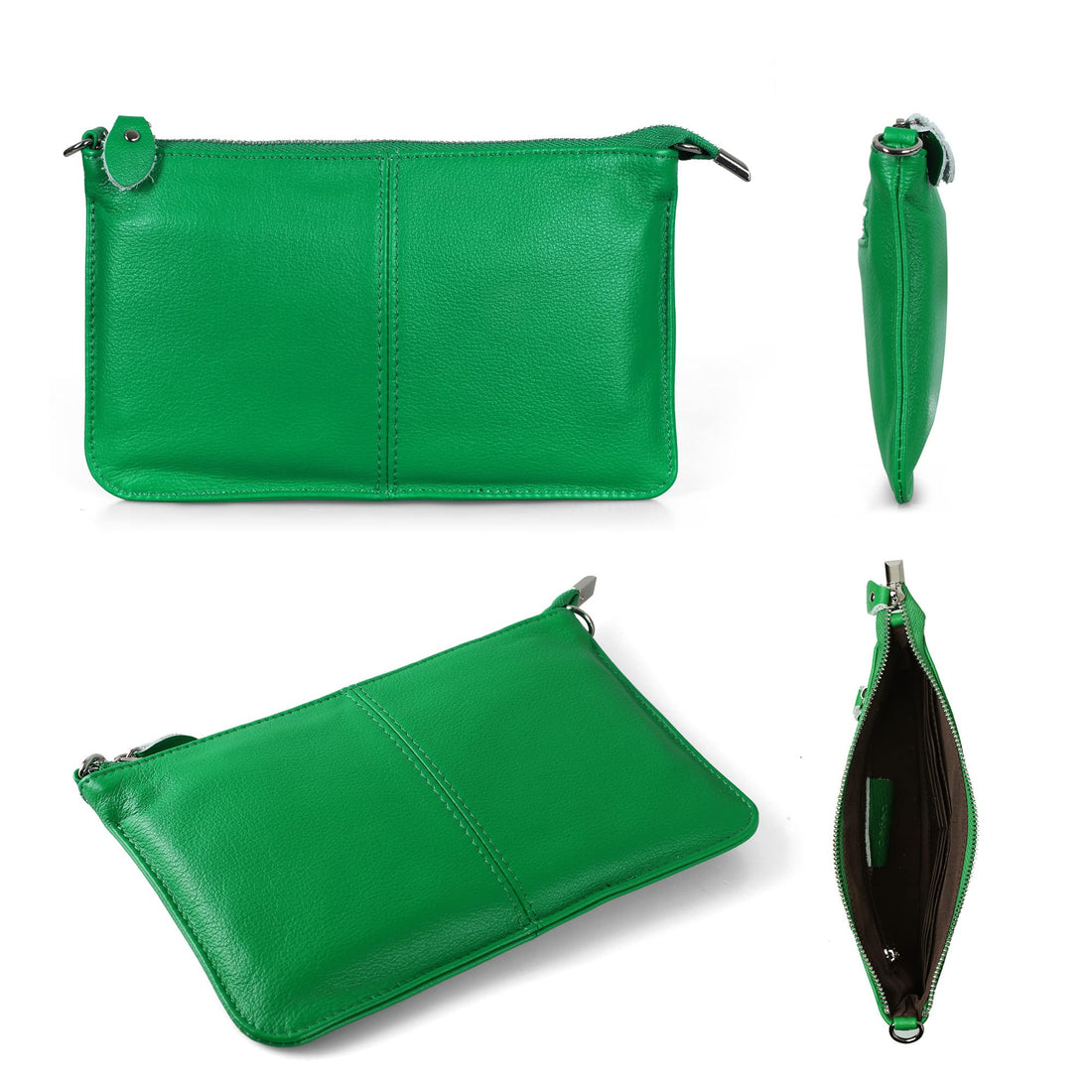 befen Genuine Leather Wristlet Clutch Wallet Purses Small Crossbody Bags for Women with RFID Blocking Card Slots