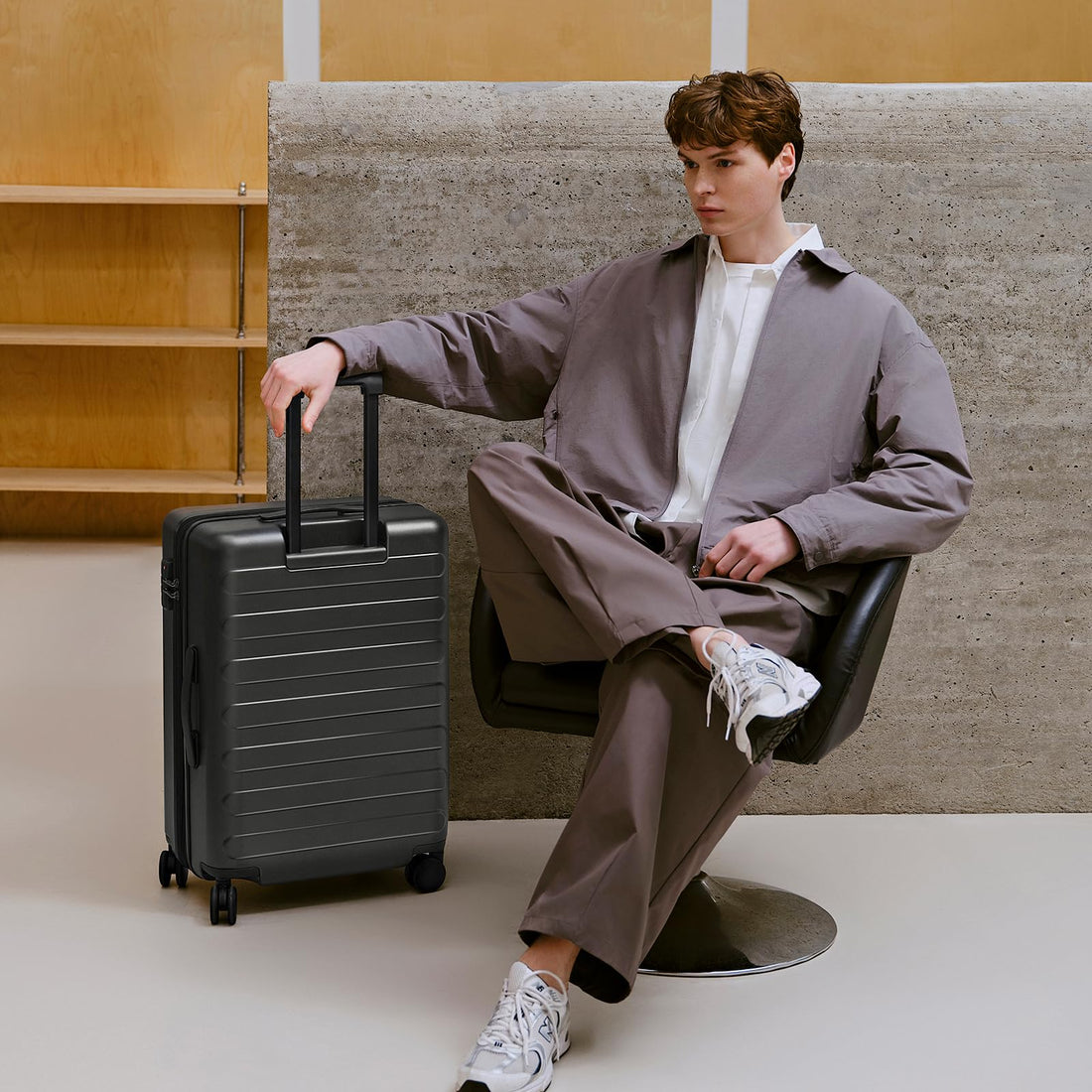 2-Piece Carry-On Luggage Set – Grey