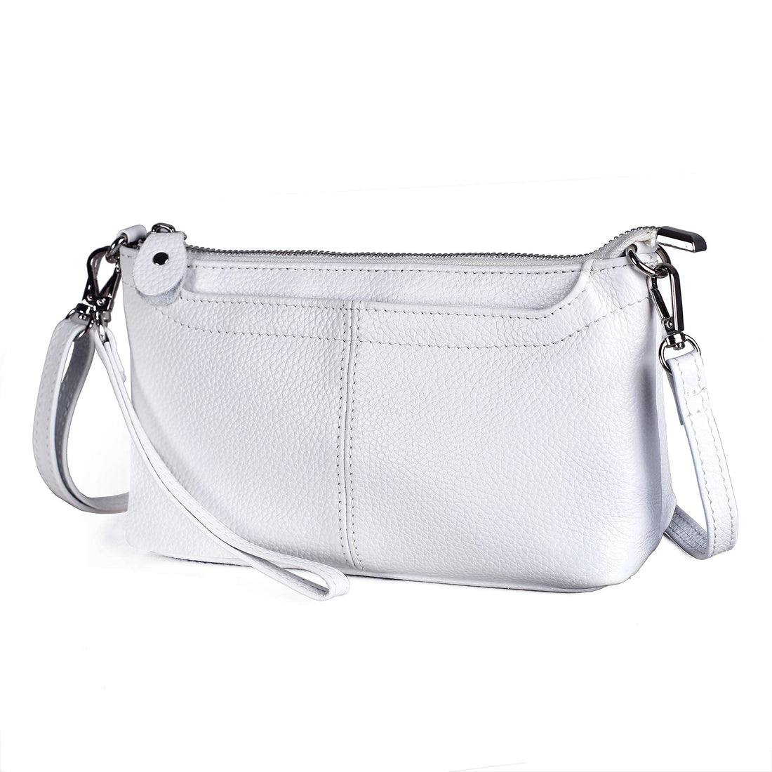 befen Genuine Leather Wristlet Clutch Wallet Purses Small Crossbody Bags for Women with RFID Blocking Card Slots