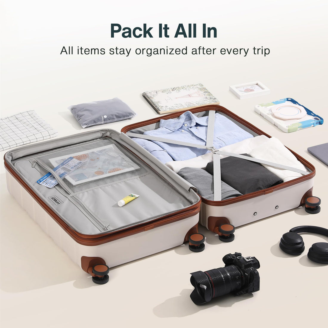 2-Piece Luggage Set – Blue