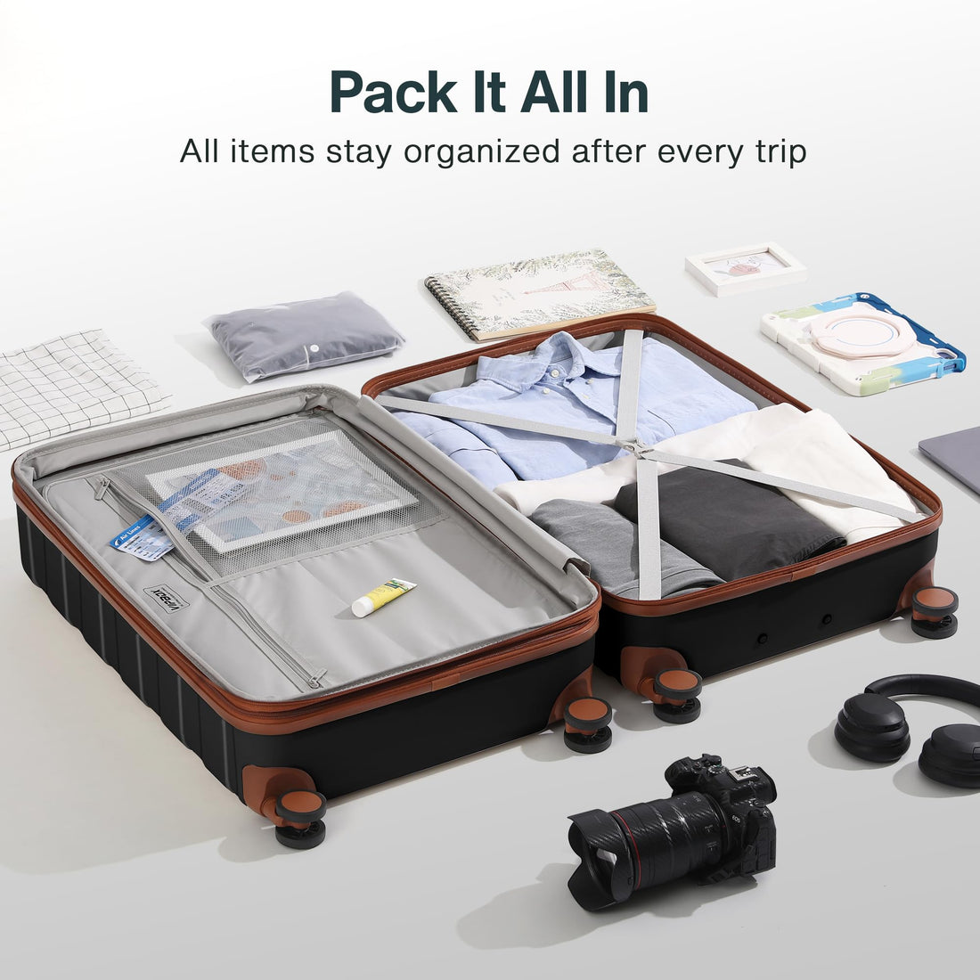 2-Piece Luggage Set – Blue