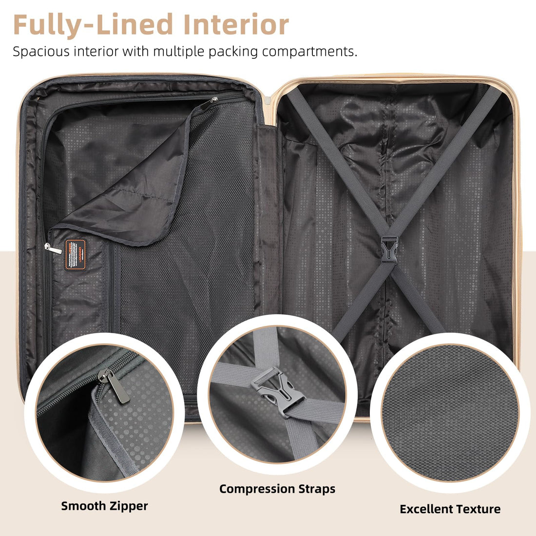 6-Piece Luggage Set – Sky Blue