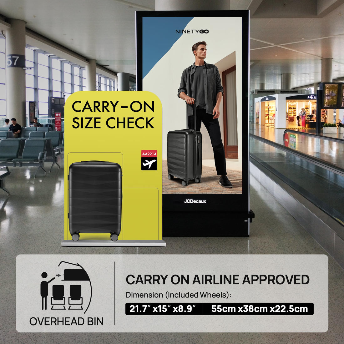 NINETYGO 20" Carry-On Luggage