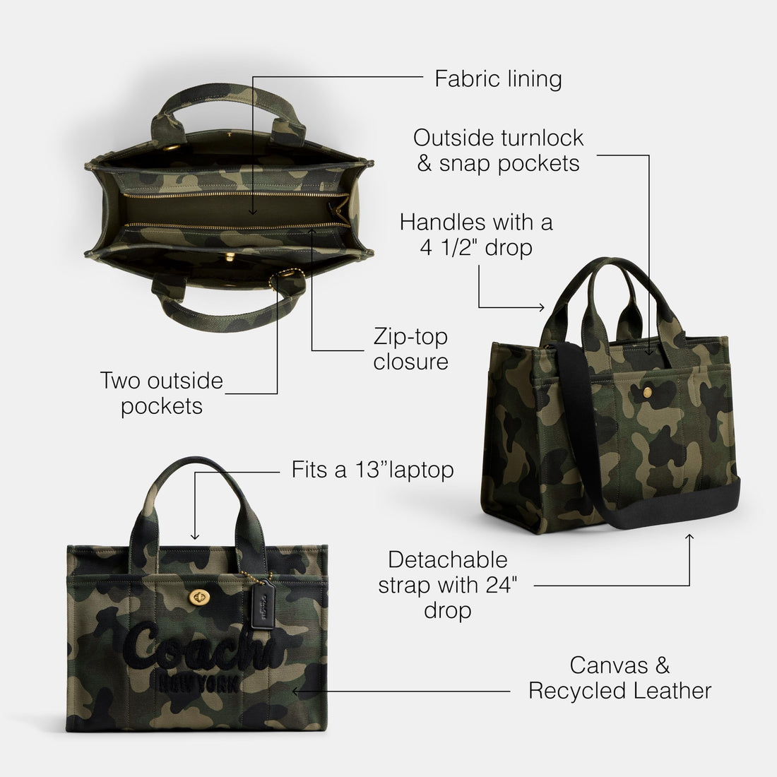 Coach Cargo Tote