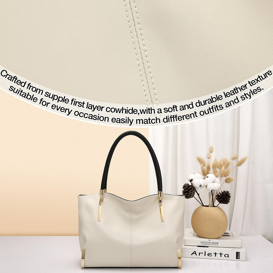 FOXLOVER Large Women's Tote Bag