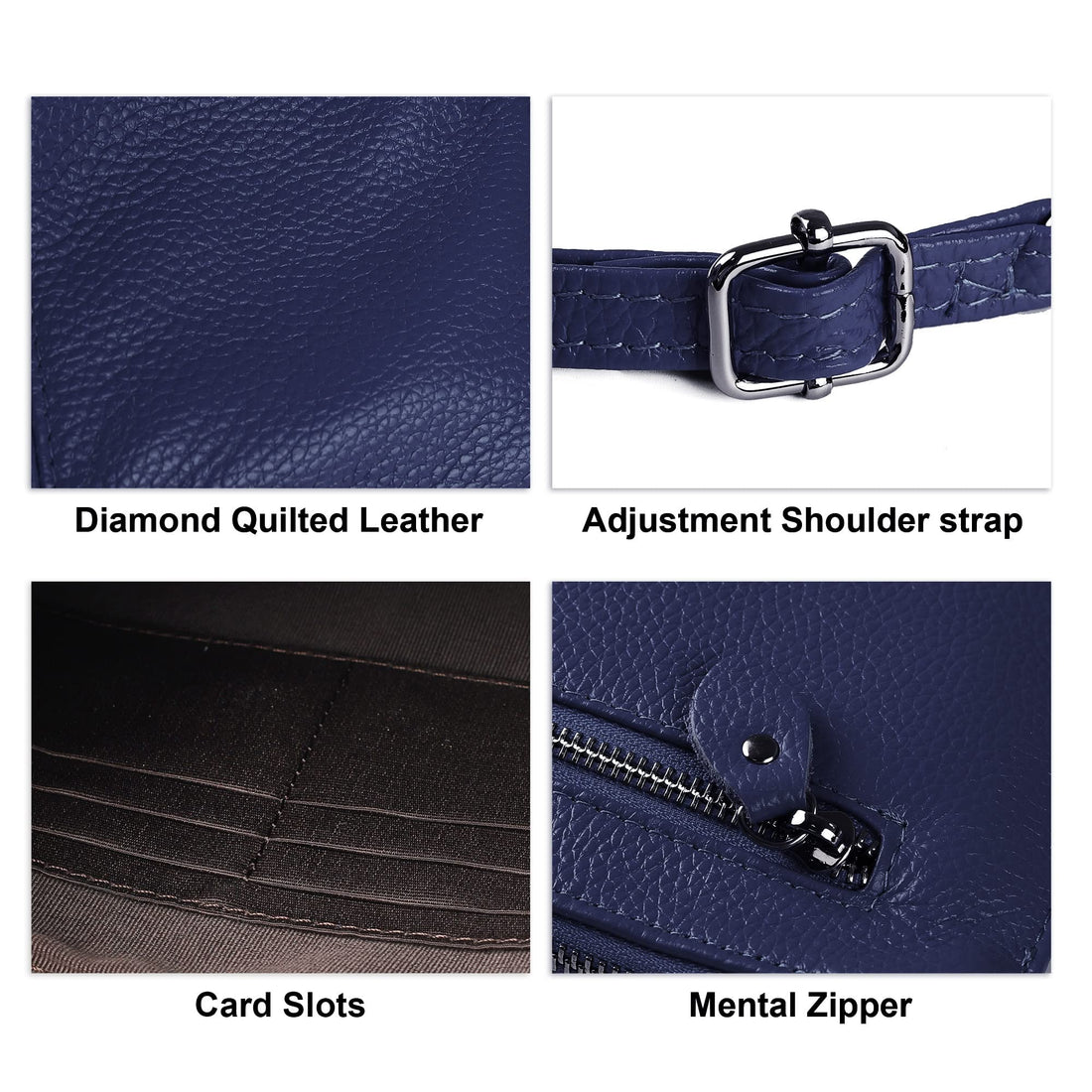 befen Genuine Leather Wristlet Clutch Wallet Purses Small Crossbody Bags for Women with RFID Blocking Card Slots