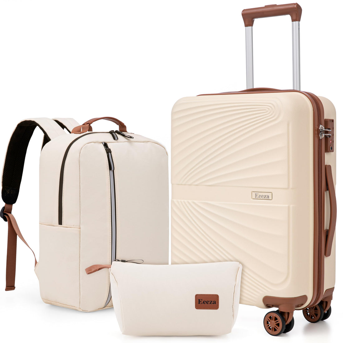 3-Piece 20" Carry-On Luggage Set