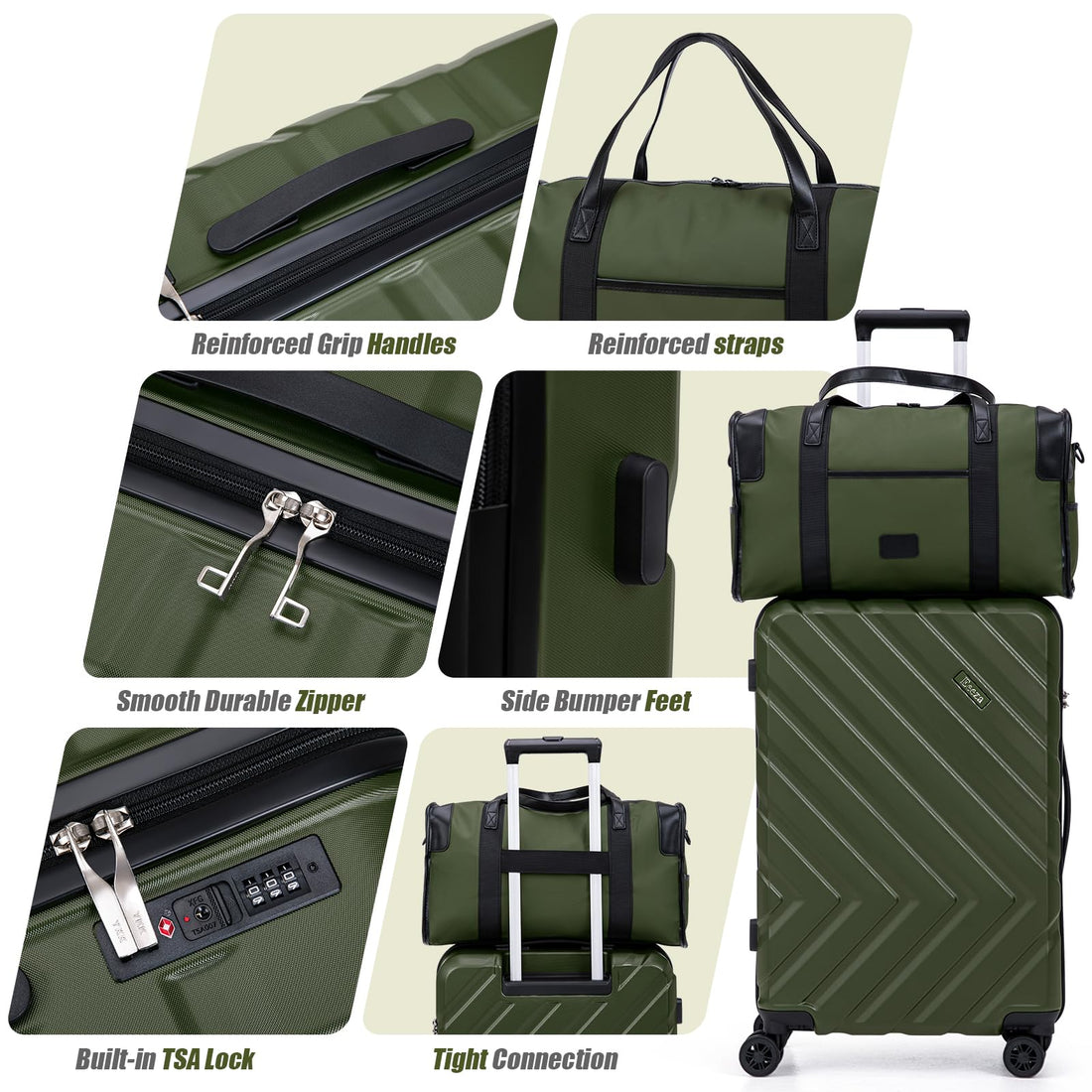 3-Piece Carry-On Luggage Set
