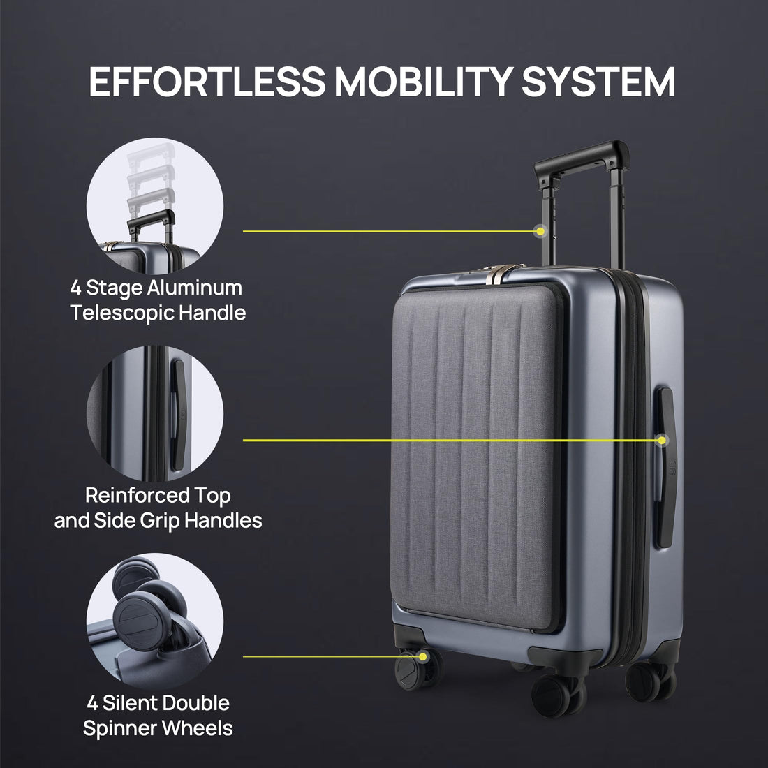 25" Hardshell Luggage – NINETYGO