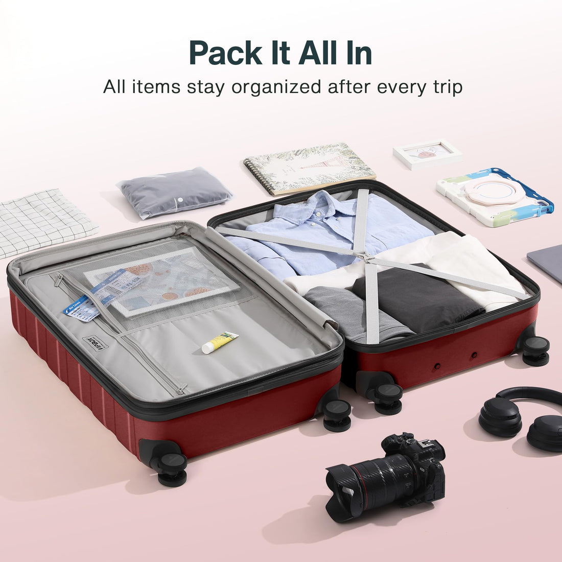 2-Piece Luggage Set – Blue