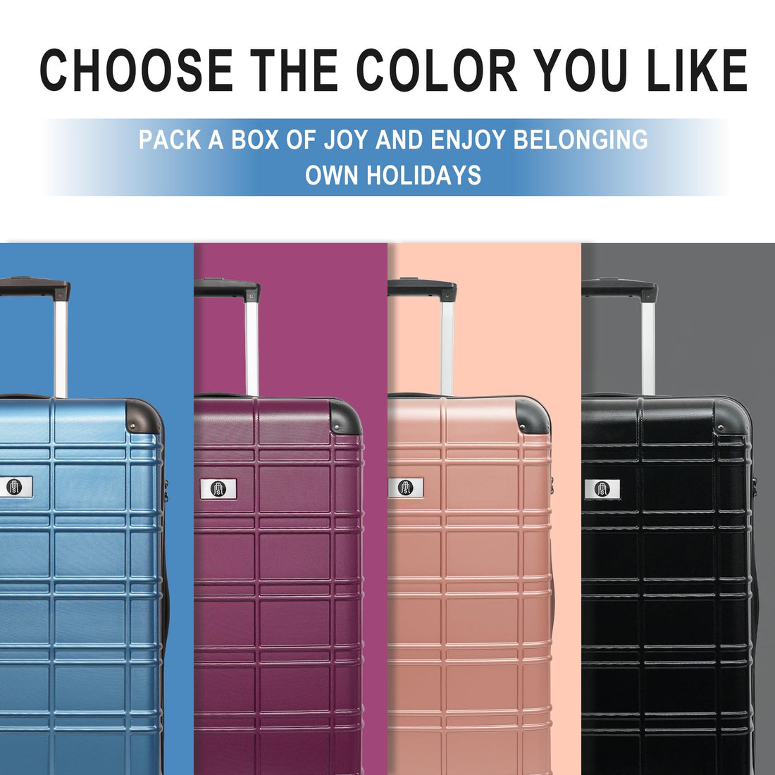 4-Piece Luggage Set – Blue